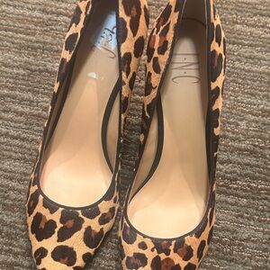 INC International Concepts Leopard Print Heels